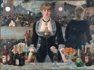 A Bar At The Folies Bergere by Edouard Manet