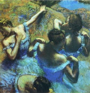 Blue Dancers by Edgar Degas