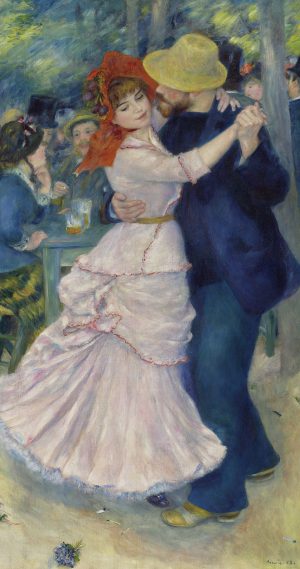 Dance At Bougival by Pierre-Auguste Renoir