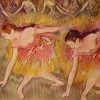 Dancers Bending Down by Edgar Degas