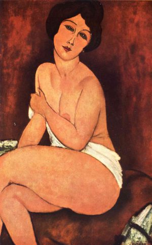 Large Seated Nude by Amedeo Modigliani
