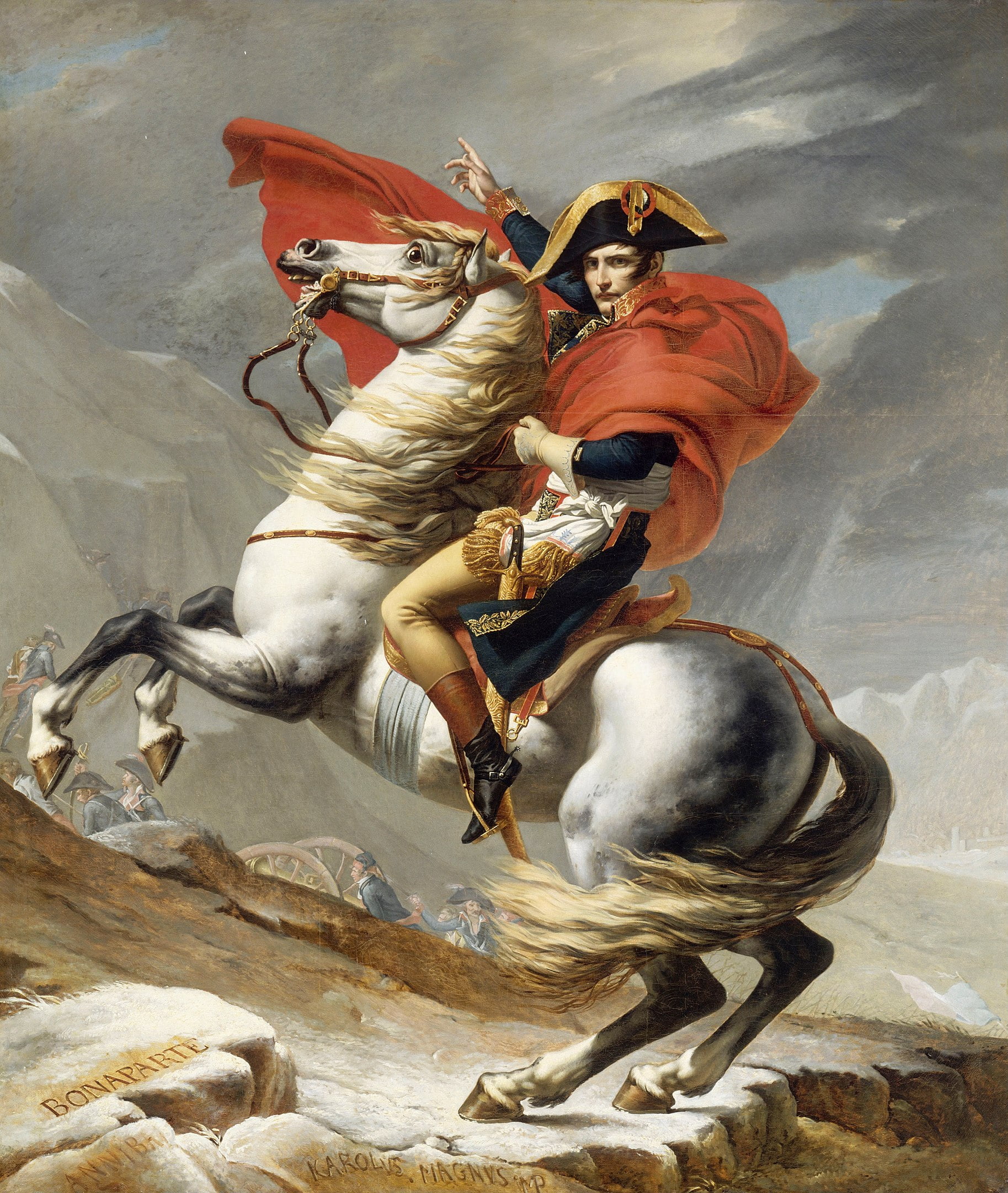 Napoleon Crossing The Alps by Jacques-Louis David
