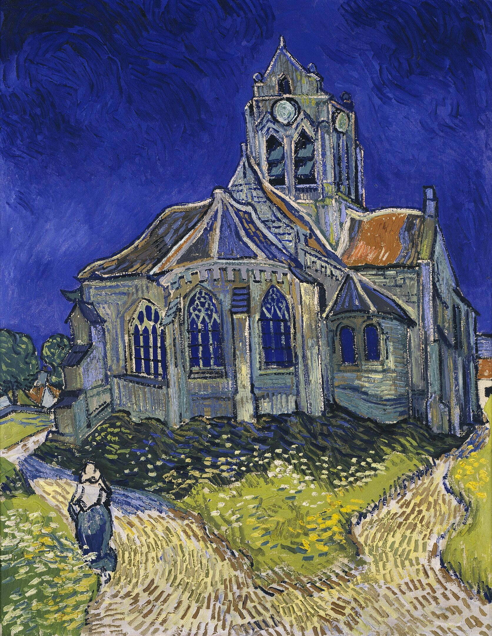 The Church At Auvers by Vincent Van Gogh