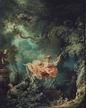 The Happy Accidents Of The Swing by Jean-Honore Fragonard