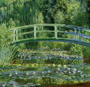 The Japanese Bridge by Claude Monet