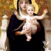The Madonna Of The Lilies by William-Adolphe Bouguereau