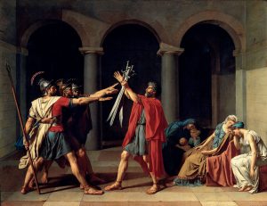 The Oath Of Horatii by Jacques-Louis David