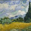 Wheat Field With Cypresses At The Haude Galline Near Eygalieres by Vincent Van Gogh