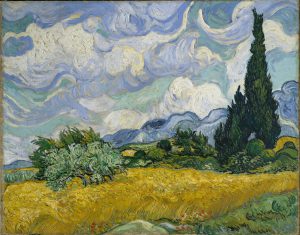 Wheat Field With Cypresses At The Haude Galline Near Eygalieres by Vincent Van Gogh
